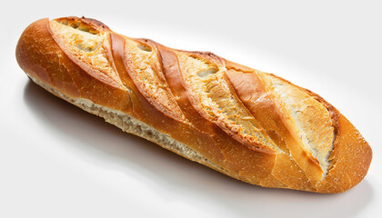 Baguette bread - French bread / white background