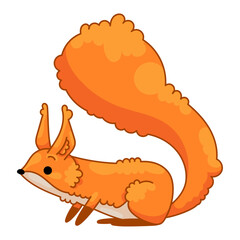 Squirrel Cute Character Sticker