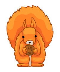 Squirrel Cute Character Sticker