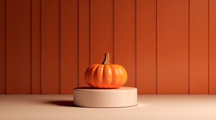 Podium and minimal abstract background for Halloween 31th october