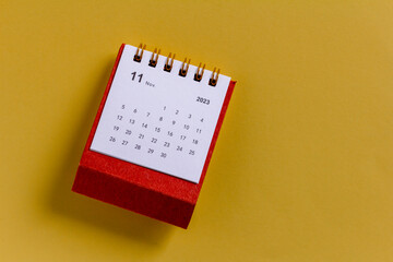 Calendar for November 2023. Desktop calendar for planning and managing each date.