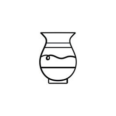 Antique Jars Line Style Icon Design