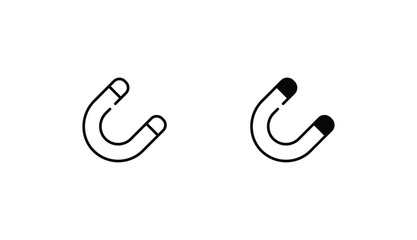 Physics Icon set. Vector stock illustration.