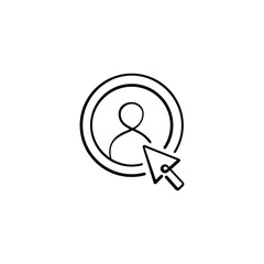 Select User Line Style Icon Design