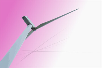 Wind turbine towers to generate electricity by natural wind.