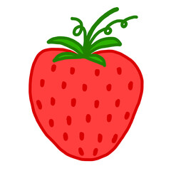 strawberry isolated on white background
