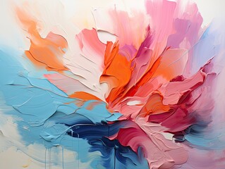 Abstract Pastel Color Painting - AI Generated