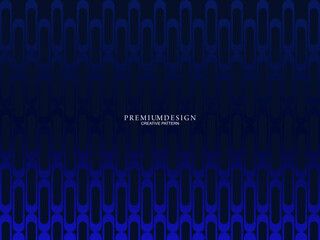 Premium background design with diagonal dark blue stripe pattern. Vector horizontal template for digital lux business banner, contemporary formal invitation, luxury voucher, prestigious gift certifica