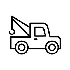 Naklejka na ściany i meble Tow truck icon