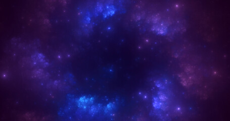 3D rendering abstract colorful fractal light background