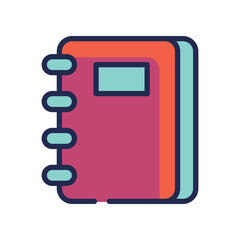 Notebook Icon. Vector stock illustration.