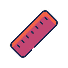 Ruler Icon. Vector stock illustration.