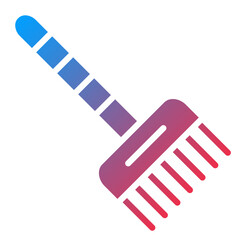 Vector Design Hair Dye Brush Icon Style