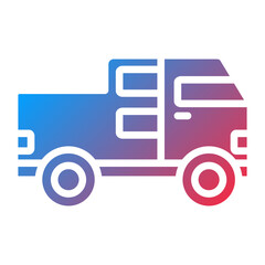 Vector Design Pickup Truck Icon Style