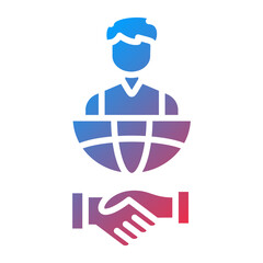 Vector Design International Relations Icon Style