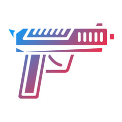 Vector Design Police Gun Icon Style