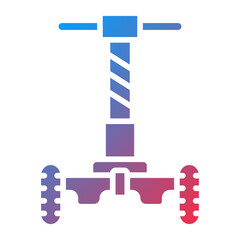 Vector Design Police Segway Icon Style