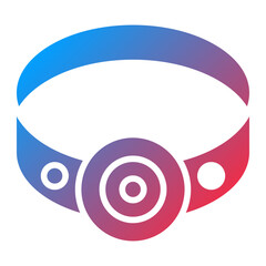 Vector Design Head Lamp Icon Style