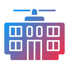 Vector Design Cable Car Icon Style