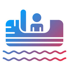 Vector Design Log Flume Icon Style