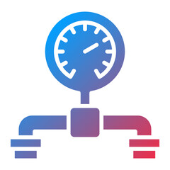 Vector Design Pressure Gauge Icon Style