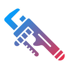 Vector Design Pipe Wrench Icon Style