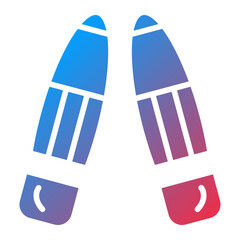 Vector Design Footsteps Icon Style