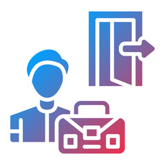 Vector Design Exit Interview Icon Style
