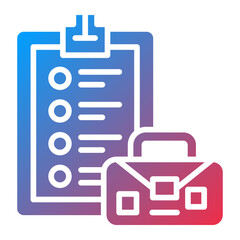 Vector Design Follow Up Interview Icon Style