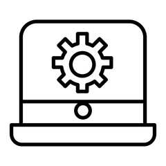 Laptop setting icon
