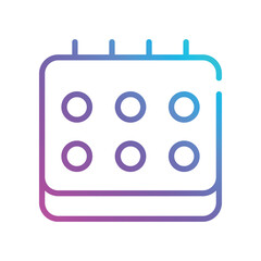 Calenday Icon. Vector stock illustration.