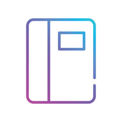 Book Icon. Vector stock illustration.