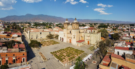 travel in america holidays 4k landmark oaxaca city mexico summer drone guelaguetza