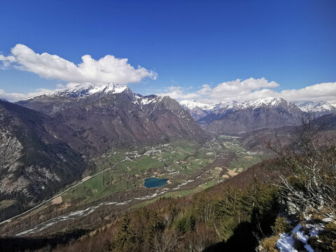 Alpes vue sur la vallée du Valbonnais