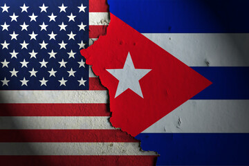 Relations between America and Cuba. America vs Cuba.
