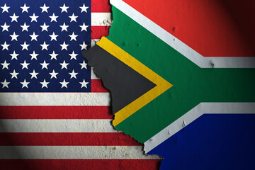 Relations between America and South Africa. America vs South Africa.