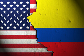 Relations between America and Colombia. America vs Colombia.