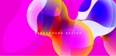 Spheres and circles abstract background, trendy colorful design. Vector Illustration For Wallpaper, Banner, Background, Card, Book Illustration, landing page