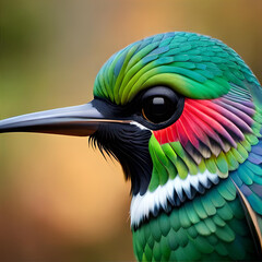 Close up of a hummingbird