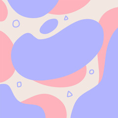 abstract pastel background banner poster template