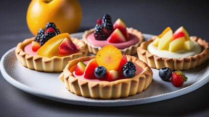Obraz premium fruit tarts