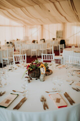 wedding table setting