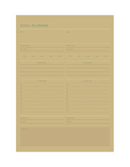 Goal Planner. 