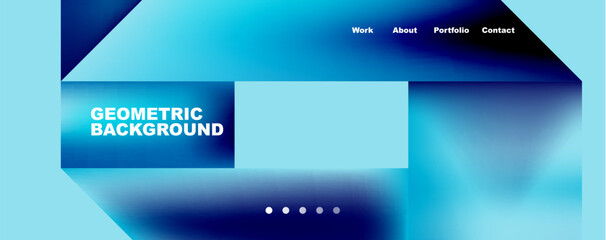 Trendy minimal geometric composition abstract background. Triangle fluid bright colors backdrop. Vector Illustration For Wallpaper, Banner, Background, Card, Book Illustration, landing page