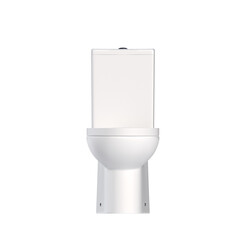 lavatory pan isolated on transparent background, bidet, 3D illustration, cg render
