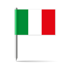 The national flag of Italy