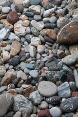 Warm coast stones as background