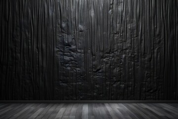 Front view, black textured wall backdrop Generative AI