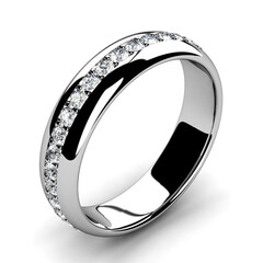 White Gold Diamond Wedding Band