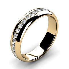 Yellow Gold Diamond Wedding Band